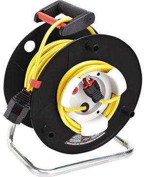 Gartenkabeltrommel Garant G mit Bretec, IP20 - Ø 290 mm / 50 m / 3 x 1.5 mm² / 230 V - gelb