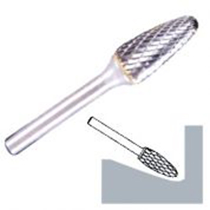 Hartmetallfräser HF 100 F / Ø x H x L = 12.7 x 25 x 70 mm / Schaft-Ø 6 mm / Kreuzverzahnung - VE = 1 Stück – Bild 4