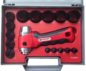 BOEHM JLB229PA Locheisensatz Ø 2-29 mm + JLB-M30PA im Kunststoffkoffer