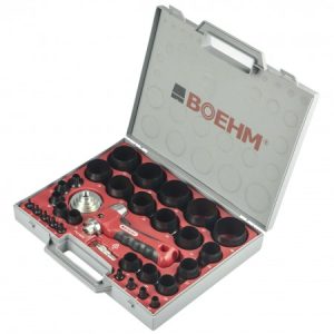 BOEHM JLB249PA Locheisensatz Ø 2-49 mm + JLB-M53PA + JLB-M50PA + JLB-42R im Kunststoffkoffer
