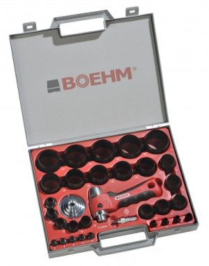 BOEHM JLB250PA Locheisensatz Ø 2-50 mm + JLB-M53PA + JLB-M50PA + JLB-P42R im Kunststoffkoffer