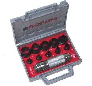BOEHM JLB320CM Locheisensatz Ø 3-20 mm + JLB-M20 im Kunststoffkoffer