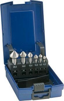 HSS-Kegel-und Entgratsenker-Satz ø 6.3-20.5 mm in Kunststoffbox