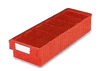 Lagerkästen Kunststoff, - blau - Typ 40152.2 - LxBxH 400x152x83 mm, 5-fach unterteilbar