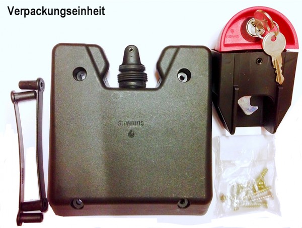 Automatik-Kippschloss für Vierrad-Container inkl. 2 Schlüssel - lose geliefert – Bild 2