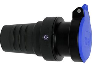 Schutzkontakt-Gummikupplung T13, 3-polig, IP55 / 230 V / 10 A - VE = 3 Stück