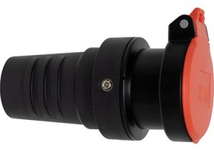 Schutzkontakt-Gummikupplung T25, 5-polig, IP55, 230/400V / 16 A, VE = 2 Stück