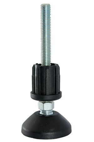 Stabilo® Professional Fussplatten, höhenverstellbar mit Gummiauflage, VE= 4 Stück