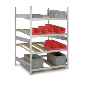 Durchlauf-Grundregal - ORION PLUS - HxLxT 2000x1300x1200 mm - verzinkt
