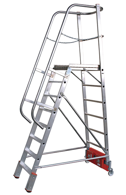 Stabilo® PodestLeiter Vario kompakt, einseitig begehbar - Aufstellbreite 0.82 m - Arbeitshöhe 3.90 m - 1 x 8 Stufen