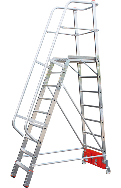 Stabilo® PodestLeiter Vario kompakt, einseitig begehbar - Aufstellbreite 0.82 m - Arbeitshöhe 4.10 m - 1 x 9 Stufen