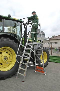Stabilo® PodestLeiter Vario kompakt, einseitig begehbar - Aufstellbreite 0.82 m - Arbeitshöhe 3.65 m - 1 x 7 Stufen – Bild 4