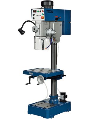 Proton BMS-42VT Säulenbohrmaschine - 3-stufiger Spindelvorschub - drehbarer Bohrtisch - Drehzahl 65-540 / 245-2000 U/min. - 1500 W - 400 V