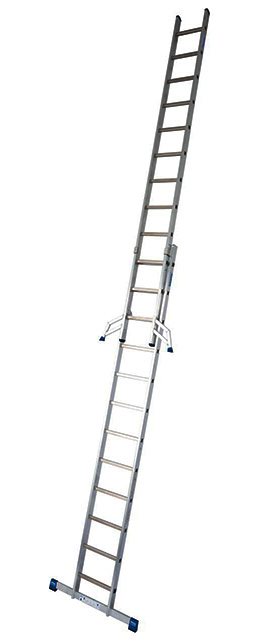 Stabilo® Professional Sprossen-SchiebeLeiter, zweiteilig - Alu - Arbeitshöhe 6.75 m - 2 x 12 Sprossen