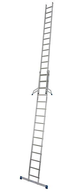 Stabilo® Professional Sprossen-SchiebeLeiter, zweiteilig - Alu - Arbeitshöhe 8.45 m - 2 x 15 Sprossen