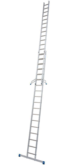 Stabilo® Professional Sprossen-SchiebeLeiter, zweiteilig - Alu - Arbeitshöhe 9.85 m - 2 x 18 Sprossen