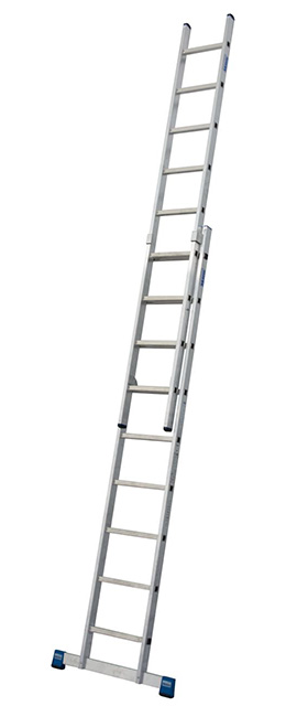 Stabilo® Professional Sprossen-SchiebeLeiter, zweiteilig - Alu - Arbeitshöhe 5.25 m - 2 x 9 Sprossen