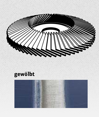 Vliesmopteller SMT 800 Special - Ø 125 x 22.23 mm - Gewölbt 12° / Medium - VE = 5 Stück – Bild 2