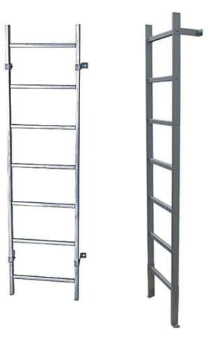 Stabilo® Professional SchachtLeiter, Stahl feuerverzinkt - Länge 2.52 m - Breite 340 mm - 9 Sprossen