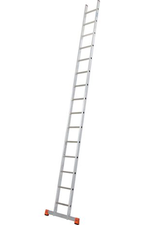 Monto® Sibilo® Sprossen-AnlegeLeiter, einteilig - Alu - Arbeitshöhe 5.25 m - 1 x 15 Sprossen