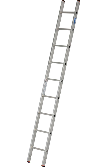 Monto® Sibilo® Sprossen-AnlegeLeiter, einteilig - Alu - Arbeitshöhe 3.60 m - 1 x 9 Sprossen