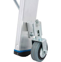 Stabilo® Professional Stufen-DoppelLeiter, fahrbar - Alu - Arbeitshöhe 3.90 m - 2 x 10 Stufen – Bild 6