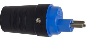 Schutzkontakt-Gummistecker T23, 3-polig, IP55 / 230 V / 16 A - VE = 3 Stück