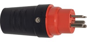 Schutzkontakt-Gummistecker T25, 5-polig, IP55 / 230/400 V / 16 A - VE = 3 Stück