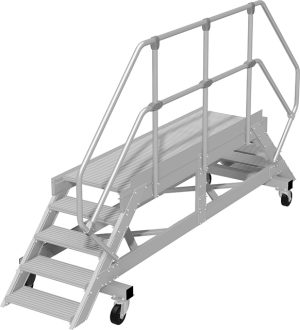 Stabilo® Überstieg Aufrüstset, fahrbare Ausführung - 2 Quertraversen und 4 Lenkrollen Ø 160 mm
