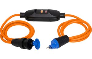 Verlängerungsleitung FI, Bremaxx, IP55 - Stecker T13, Kupplung T13 - 2 x 1.5 m, 3 x 1.5 mm² / 230 V/10 A - orange