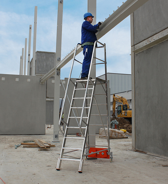 Stabilo® PodestLeiter Vario kompakt, einseitig begehbar - Aufstellbreite 1.44 m - Arbeitshöhe 3.90 m - 1 x 8 Stufen – Bild 6
