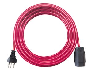 Verlängerungskabel 3-polig IP20 - Länge 25 m / 3 x 1.5 mm² / 230 V / 10 A - rot - VE = 1 Stück