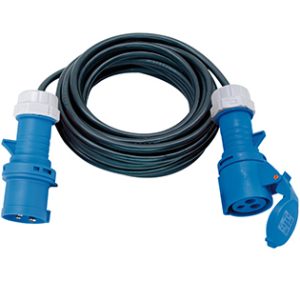 CEE Verlängerungskabel 3-polig, IP44 - 10 m / 3 x 2.5 mm² / 230 V/16 A - schwarz