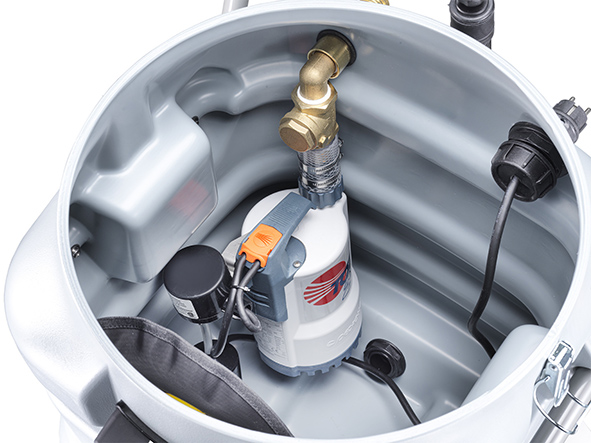 fortec W/90.2SP/IP Industrie-Pumpensauger - Kunststoff - 2 Motoren - inkl. Schmutzwasserpumpe - Saugleistung 190 mbar - Leistung 2 x 1150 W - 230 V – Bild 5