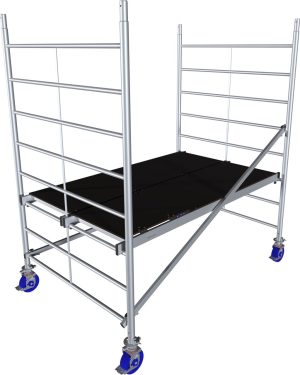 Monto® ProTec® XXL Alu-Fahrgerüst, Breitaufbau – Arbeitshöhe bis 2.90 m