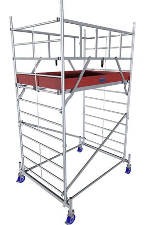 Monto® ProTec® XXL Alu-Fahrgerüst, Breitaufbau – Arbeitshöhe bis 4.30 m