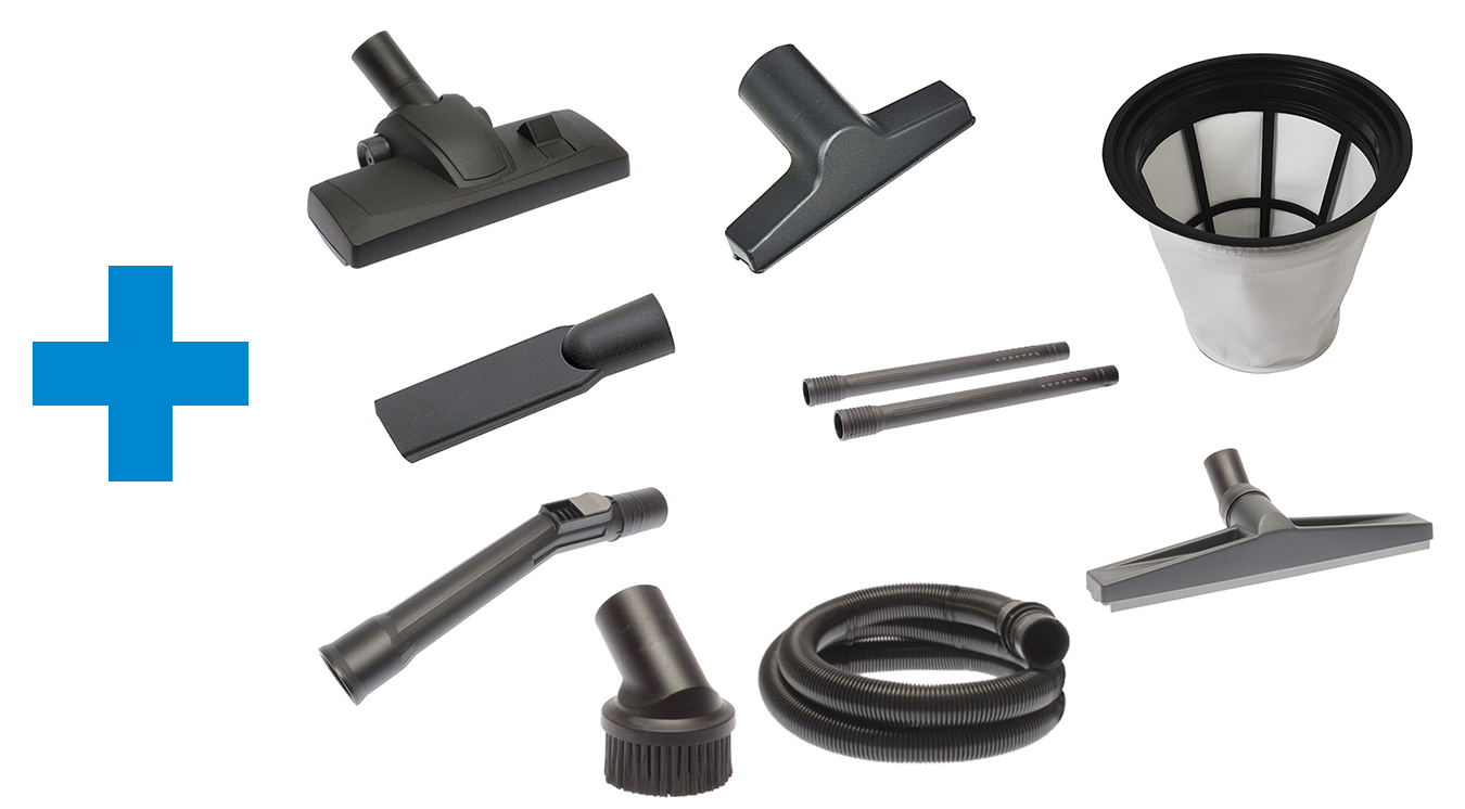 Proton Industriesauger MEC 1/27 NT - Saugvolumen 200 m³/h - Fassungsvermögen 27 l - 1100-1300 W - 230 V – Bild 2