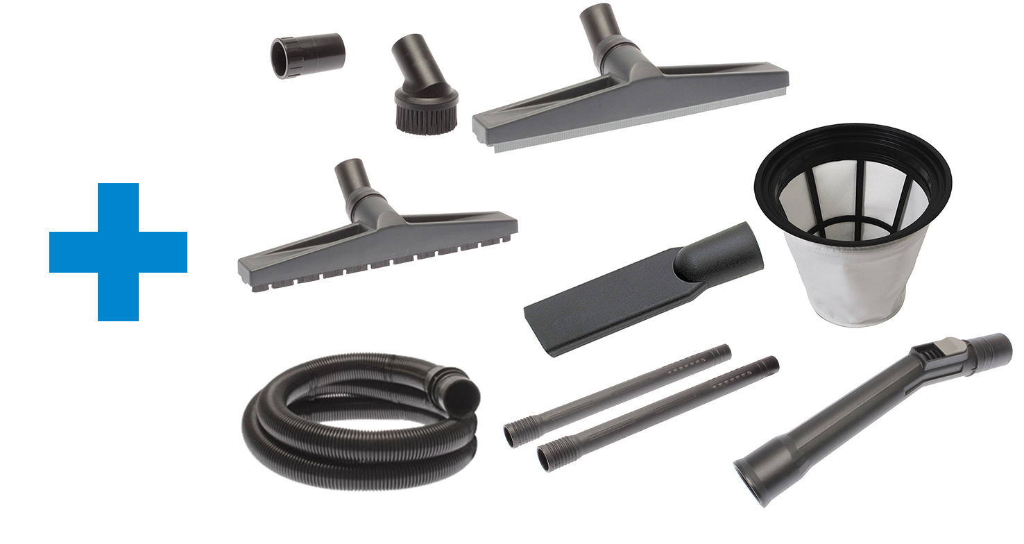 Proton Industriesauger MEC 1/33 NT I - Saugvolumen 215 m³/h - Fassungsvermögen 33 l - 1100-1300 W - 230 V – Bild 2