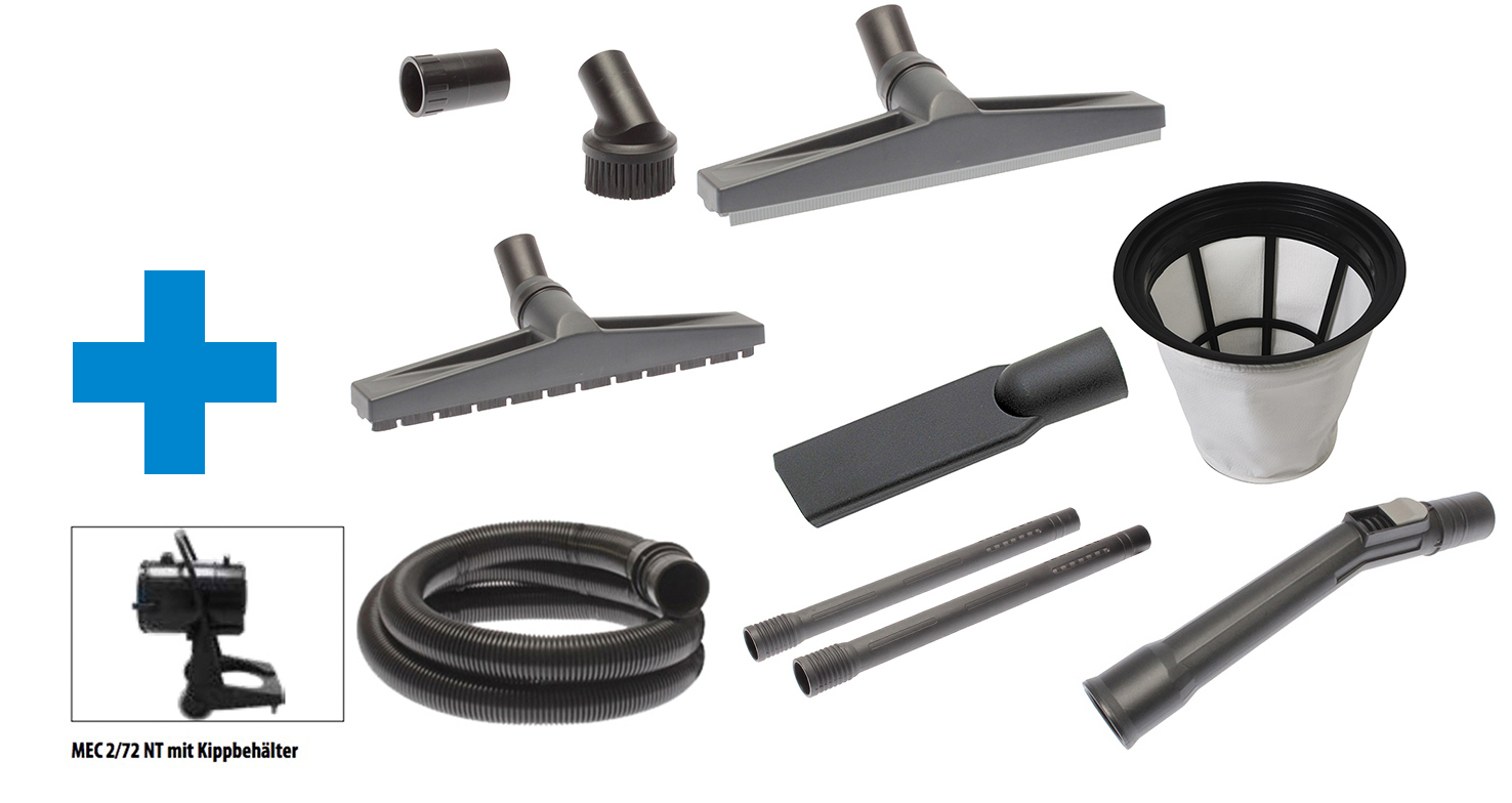 Proton Industriesauger MEC 2/72 NT - Saugvolumen 400 m³/h - Fassungsvermögen 72 l - 2200-2600 W - 2 Motoren - 230 V – Bild 2