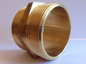 Doppelnippel 2" x 2" Aussengewinde aus Messing
