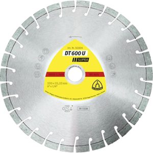 Klingspor DT 600 U Supra Diamanttrennscheibe für Winkelschleifer & Mauernutfräsen - 150 x 22.23 mm