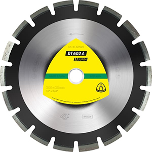 Klingspor DT 602 A Supra Diamantgrosstrennscheibe für Motortrennschleifer & Fugenschneider - 450 x 25.4 mm, weit verzahnt