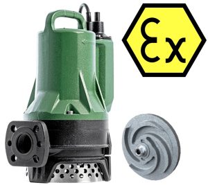 DAB Drenag FX 15.07 MNA 220-240/50 EX Abwasserpumpe ohne Schwimmerschalter - 18'000 l/h - Fh 16.2 m - 1.62 bar - 1.1 kW - 230 V