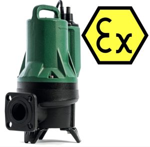 DAB Feka FXV 20.07 MNA 220-240/50 EX Schmutzwasser- & Fäkalienpumpe ohne Schwimmerschalter - 30'000 l/h - Fh 11.7 m - 1.17 bar - 1.4 kW - 1 x 230 V