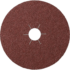 Fiberscheibe CS 561 - Ø 115 x 22 mm / Sternloch, Korund, Korn 180 - VE = 100 Stück