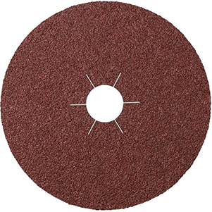 Fiberscheibe CS 561 - Ø 125 x 22 mm / Sternloch, Korund, Korn 40 - VE = 100 Stück