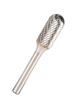 Hartmetallfräser HF 100 C / Ø x H x L = 12.7 x 25 x 70 mm / Schaft-Ø 6 mm / Kreuzverzahnung - VE = 1 Stück