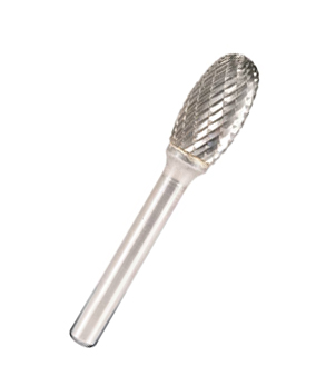 Hartmetallfräser HF 100 E / Ø x H x L = 12.7 x 22 x 67 mm / Schaft-Ø 6 mm / Kreuzverzahnung - VE = 1 Stück