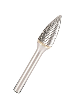 Hartmetallfräser HF 100 G / Ø x H x L = 3 x 14 x 38 mm / Schaft-Ø 3 mm / Einfachverzahnung - VE = 5 Stück