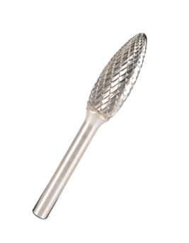 Hartmetallfräser HF 100 H / Ø x H x L = 8 x 19 x 64 mm / Schaft-Ø 6 mm / Spezialverzahnung INOX - VE = 1 Stück